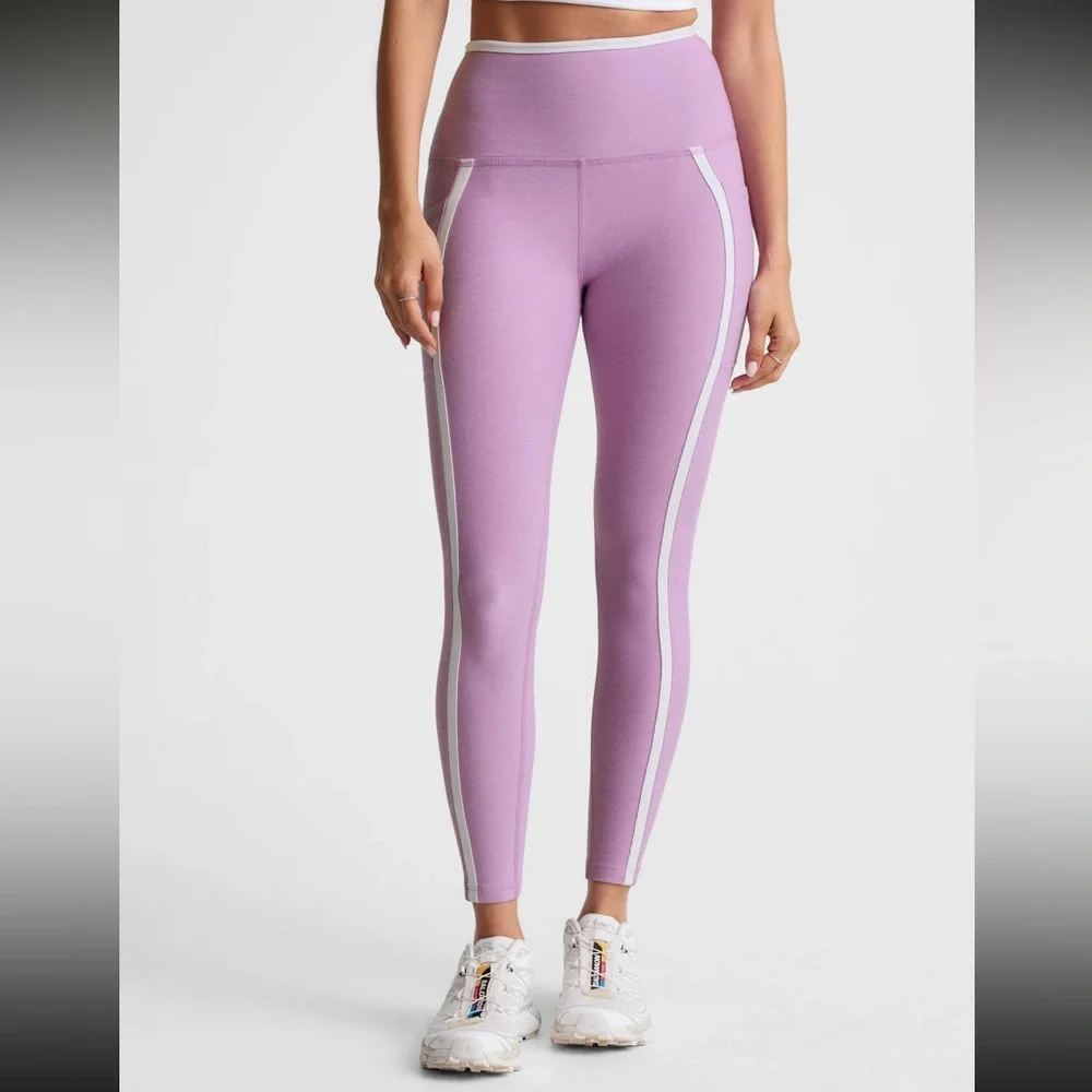 Beyond Yoga Spacedye Slim Racerback Crop & Spacedye New Moves Midi Leggings Set - Picture 8 of 12